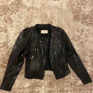 European black leather jacket !